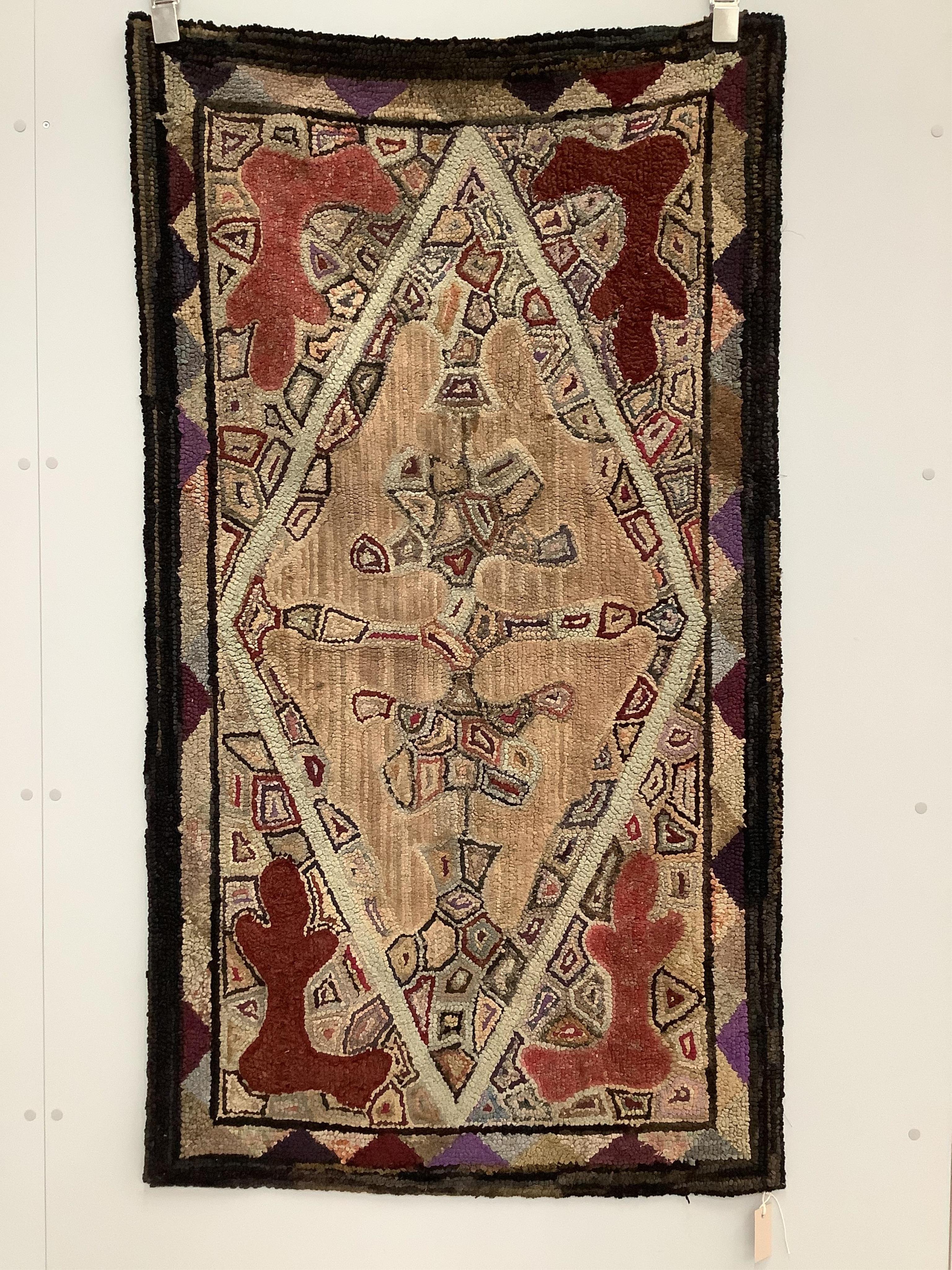A rag rug, 82 x 150cm